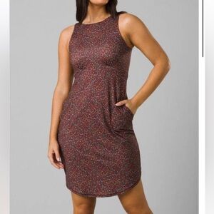 Prana Emerald Lake Dress in Cacao Alotta Dots